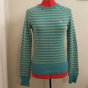 Penguin striped merino wool cashmere blend sweater